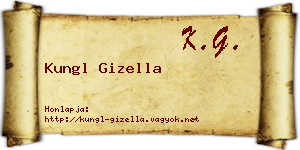 Kungl Gizella névjegykártya