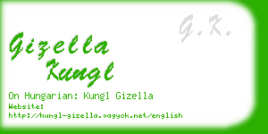 gizella kungl business card